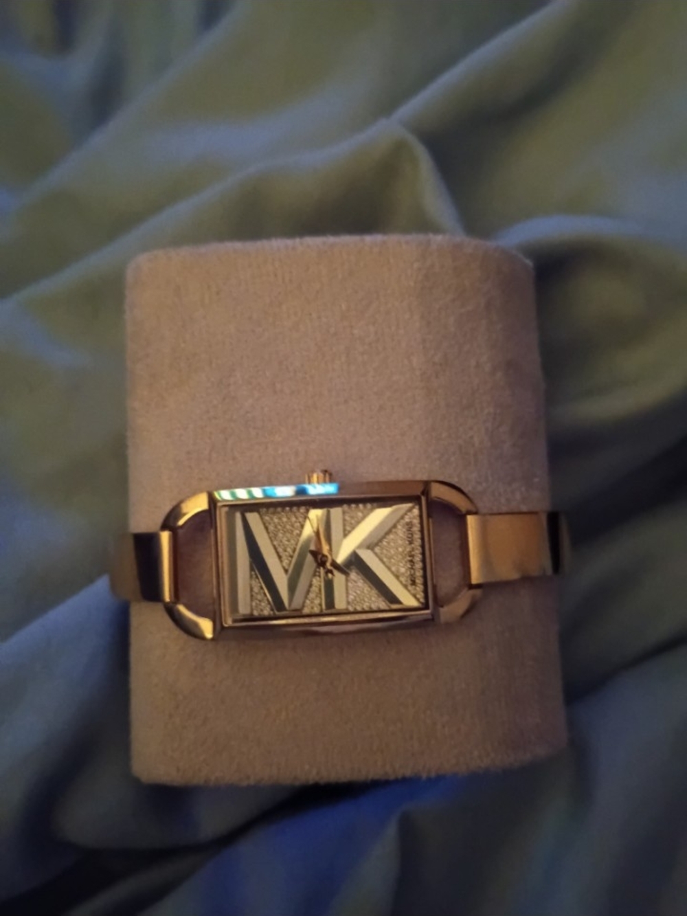 Michael Kors Gold Bracelet-Style Rectangular Smartwatch